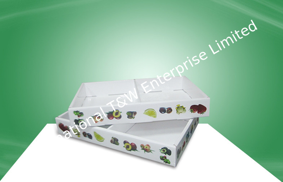 kaufen Helle Druckbehälter Countertop-Anzeige Costom-Frucht-PDQ mit zwei Spalten online manufacture