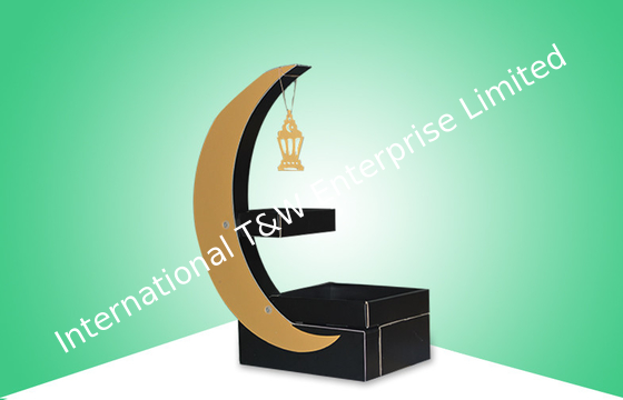 kaufen Ins Auge fallendes Pappanzeigen-Mond-Form-Modell mit Regal für den Verkauf der Kindersüßigkeit online manufacture