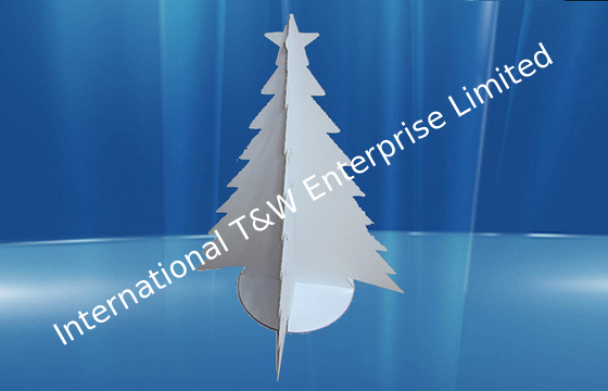 kaufen Werbung der fördernden Pappschaufensterpuppe mit Weihnachtsbaum-Form online manufacture