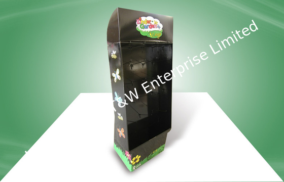 kaufen Schwarze freie stehende Display-Units haken BodenAusstellungsstand für die Schuhe des Kindes online manufacture