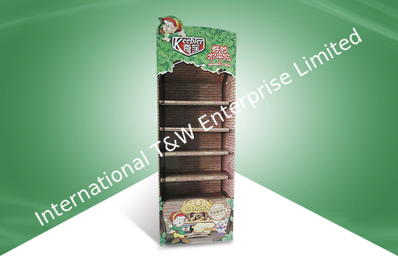 kaufen Fünf Regal-Positions-Pappanzeigen, Logo-Pappschaufenster für Imbisse online manufacture