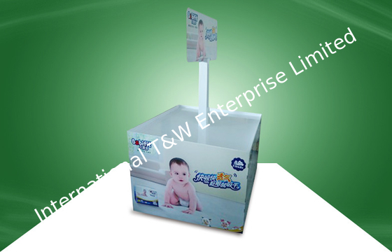 kaufen Großer Pappwerbungs-Paletten-Präsentationsständer für Servietten-Baby-Produkt-Förderung online manufacture