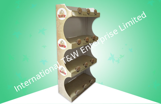 kaufen 4 - Regal-Pappfreie stehende Display-Units FSDU für den Verkauf von Bananen-Chips online manufacture