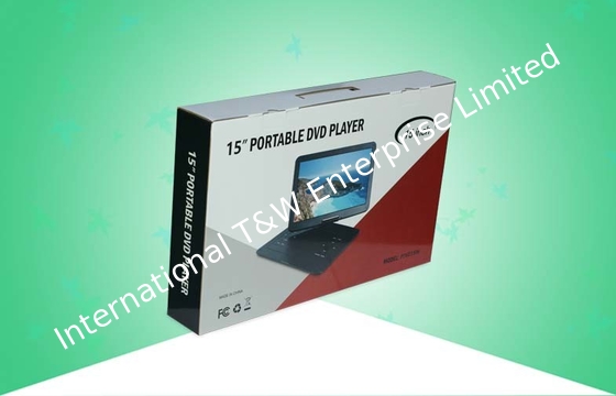 kaufen Gewölbter kundenspezifische Drucksache-Kasten-Satz-DVD-Spieler mit glatter Laminierung online manufacture
