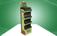 Kundengebundene Süßigkeit POP-Pappanzeige mit vier Regal, Pappboden-Ausstellungsstände