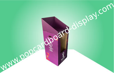 100% recyclebare Pappfreie stehende Display-Units für Fuß-Ball/Getränk-Flasche
