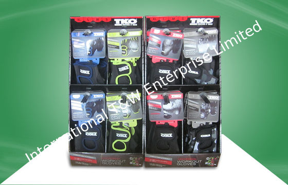 Ein guter Preis. Schwarzer kundenspezifischer Pappecountertop zeigt Erfüllung mit Handschuhen an, bevor es versendet Online