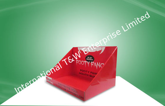 Ein guter Preis. Recyclebarer roter starker Pappecountertop zeigt Zähne - Schutz an Online