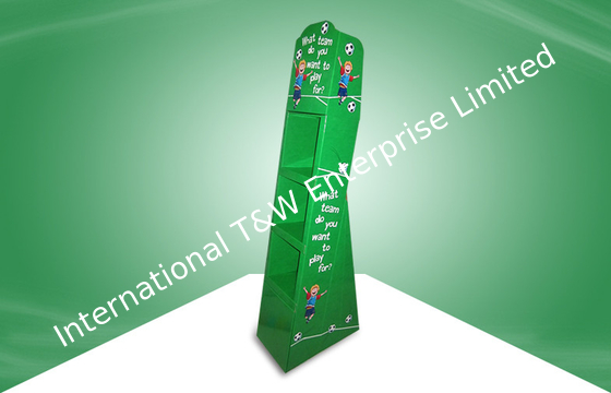 Ein guter Preis. Kundenspezifische grüne Pappfreie stehende Display-Units für die Förderung von Büchern Online