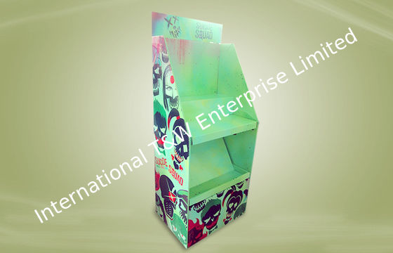 Ein guter Preis. Grüne kundenspezifische Produkt Pappausstellungsstände, gewölbtes Bodenanzeige glatte Ende Online