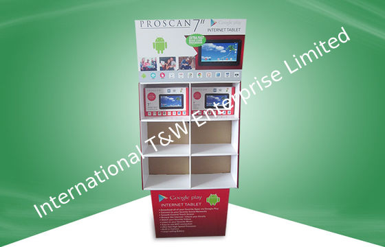 Ein guter Preis. 6 Zelltragbare Ausstellungsstände, Pappanzeigenregale fördern Ipad/elektronische Produkte Online