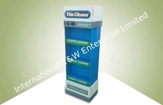 Ein guter Preis. Doppelte Regal Positions-Pappanzeigen-Verkaufs-Reinigungs-Produkte der Gesichts-Show-drei Online