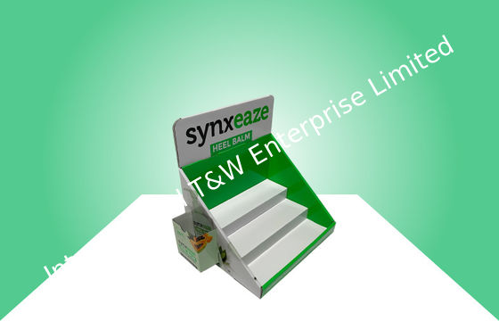 Ein guter Preis. Drei Reihen-zeigen biologisch abbaubarer Pappzähler glattes Ende für die Förderung des Fersen-Balsams an Online