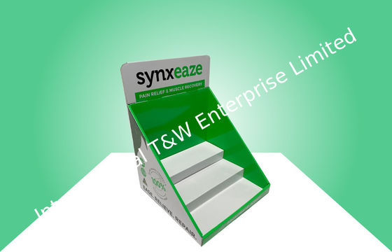 Ein guter Preis. Drei Reihen-Pappzähler-Ausstellungsstände für den Verkauf von Schmerzlinderungs-Medizin Online