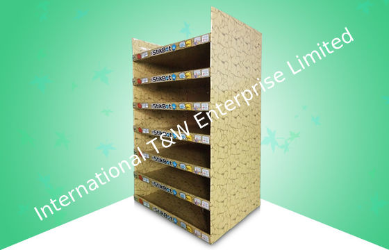Ein guter Preis. Regal-Pappausstellungsstände der harten Beanspruchung 7 für Spielwaren, Pappwerbungs-Anzeigen Online
