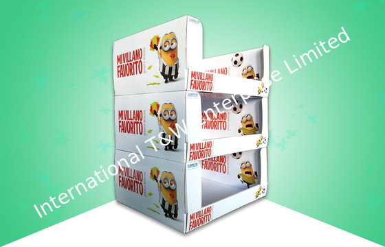 4 Farben CMYK Minion PDQ Kartonträger mit stapelbarem Design für Kinderflaschen