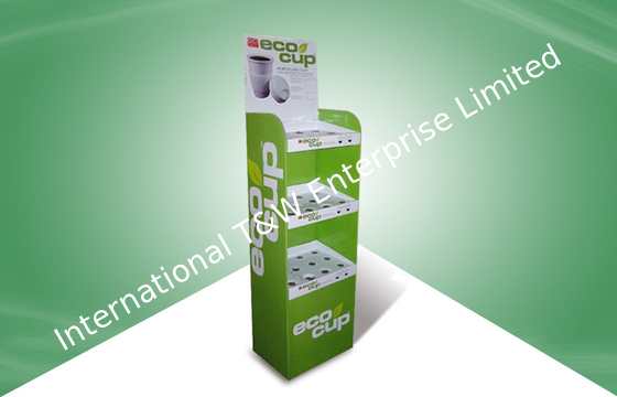 Ein guter Preis. Lackierung oder drei Regal-Pappknall-Anzeigen eintragend benutzt in den Bechern/in den Schalen Online