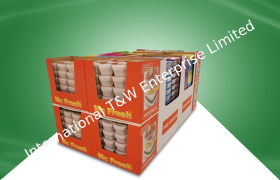 Ein guter Preis. Glatt/Matt pp. lamellierte Papppapierwühlkorb-Anzeige für Kleinnahrung Online