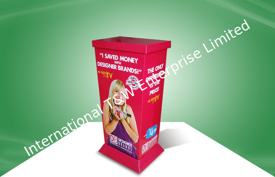 Ein guter Preis. Rote Pappdisplay-Unit Wühlkörbe des Drucken4c/5C/6C für Kosmetik Online