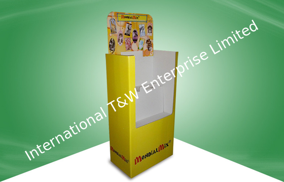 Ein guter Preis. Gelb kundengebundene Speicher-Speicher-Pappdisplay-Units für Rahmen Online