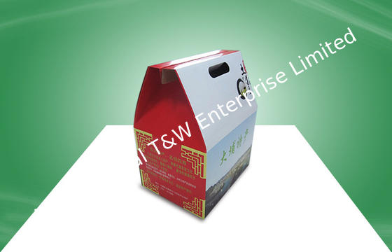 Kundenspezifischer Wellpappe-Kasten-Verpackenkarton-Kasten mit Aufzug-Griff für Nahrung/Geschenk