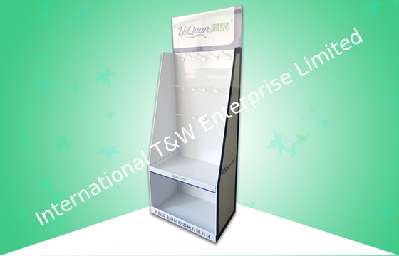 Ein guter Preis. OEM/ODM Positions-Ausstellungsstände, Wellpappen-Boden-Anzeigen mit Haken/Regalen Online