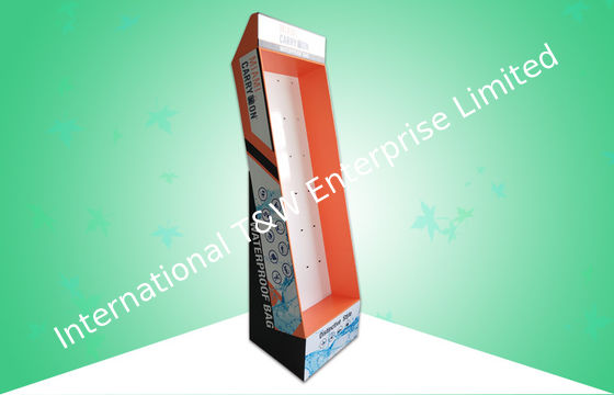 Ein guter Preis. Neigung des Plastikhaken-Pappboden-Ausstellungsstand-matten Finishs zurück mit wasserdichter Tasche Online