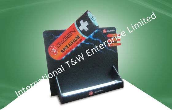 Ein guter Preis. Supermarkt-Förderungs-Schwarz-Pappecountertop-Anzeigen besonders angefertigt Online