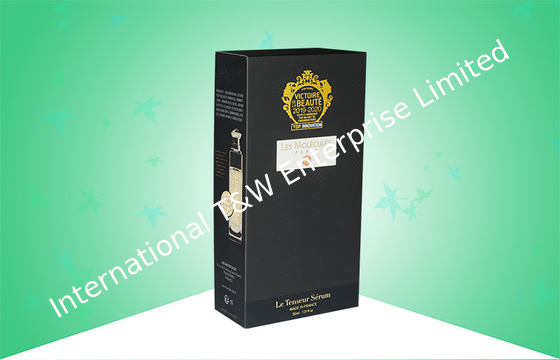 Ein guter Preis. Samt-Richtungs-steifer Kosmetik-Geschenk-Papier-Kasten, der mit heißem Stempel-Gold/der silbernen Prägung verpackt Online