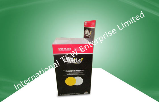 Ein guter Preis. Schwarze recyclebare Pappwühlkörbe glatt/Laminierung Matts pp. für Einzelhandelsgeschäft Online