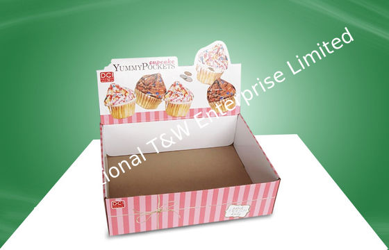 Ein guter Preis. Kundenspezifischer Schalen-Kuchen Countertop-Einkommen Verschiffen-Kasten mit UVbeschichtung Online