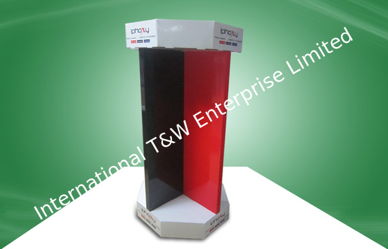 Ein guter Preis. Iphone-Nebenprodukte-Pappfreier stehender Display-Units Acht-Gesicht-Show Entwurf Online