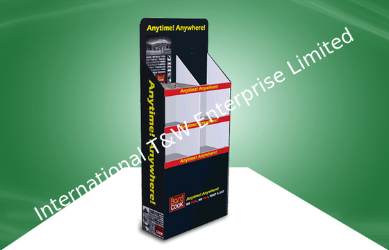 Ein guter Preis. Kundengebundene schwarze Essgeschirr-Pappe, die frei Display-Units 350gsm steht Online